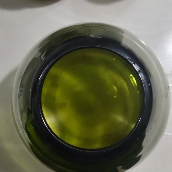 MURANO ART GLASS.Sasso Vase Luciano Gaspari Salviati. Moss/ Olive Green 7" - Picture 2 of 2